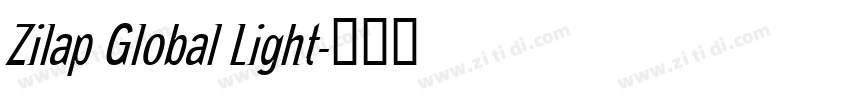 Zilap Global Light字体转换